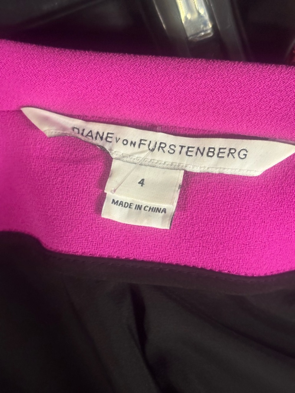 Diane Von Furstenberg Fuchsia Open-Front Blazer Skirt Set - Picture 3 of 16